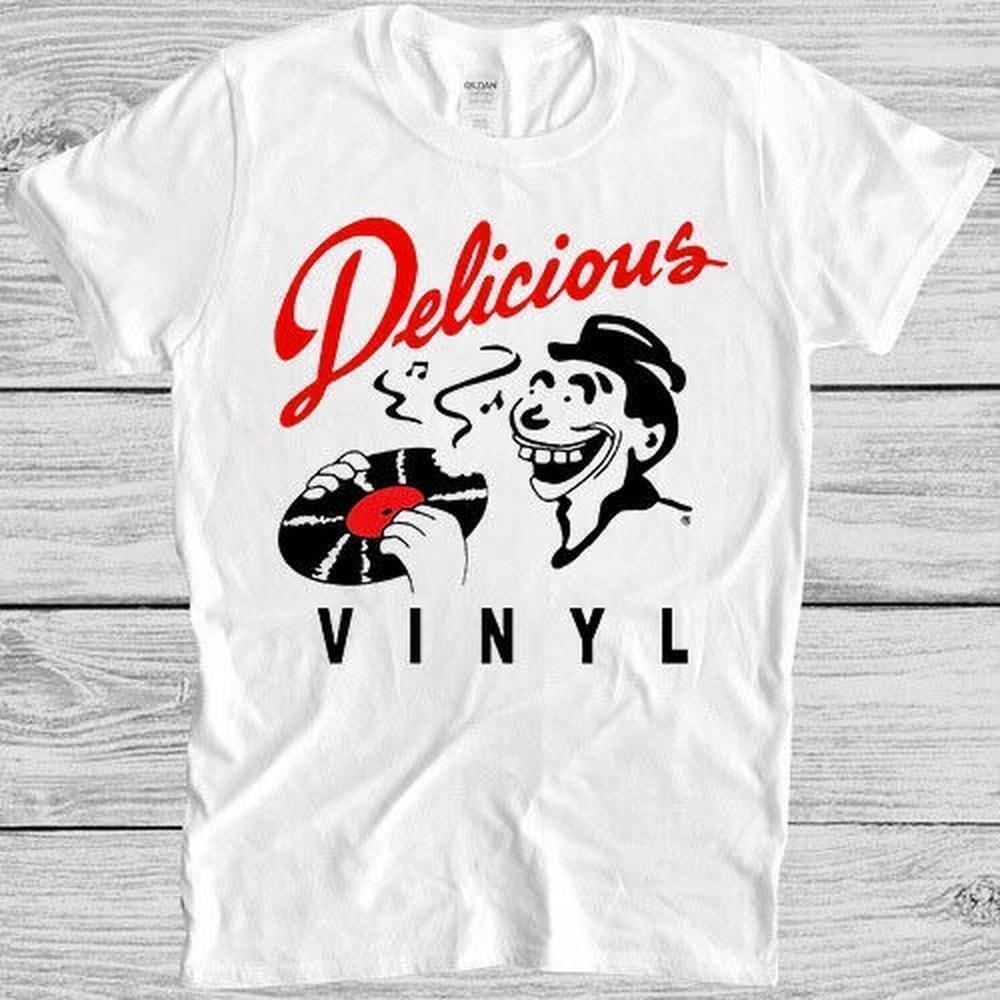 Delicious Vinly T Shirt Music Record Label Rap Hip Hop Cool Gift Tee